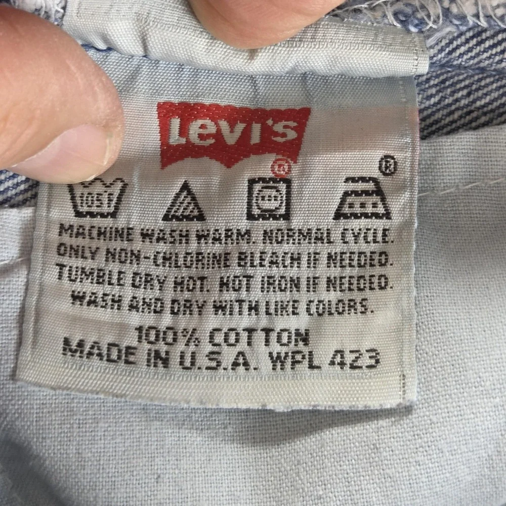 Vintage Levis 501 Jeans Mens Blue Straight Button Fly Made In USA Fits 29x31